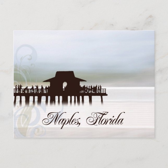 Naples Pier Blues Postcard (Front)
