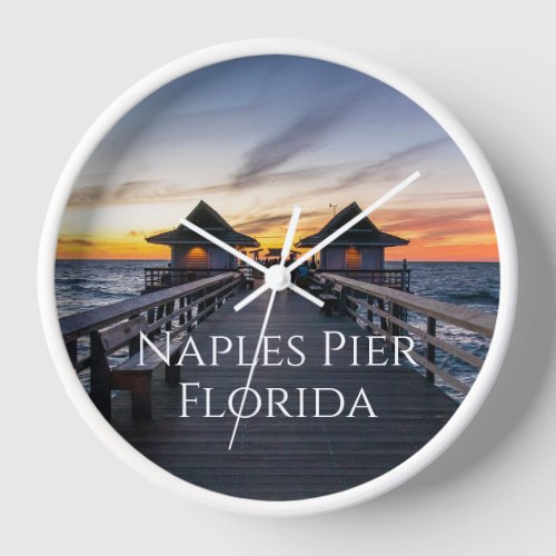 Naples Pier Florida Clock
