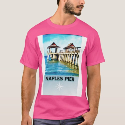 Naples Pier Travel Florida T_Shirt