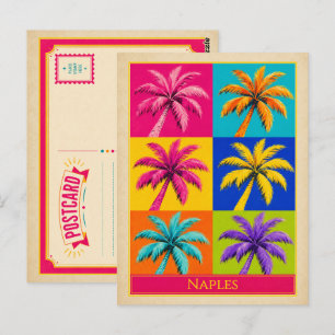 Naples Postcard Florida Palm Tree Vintage Pop Art