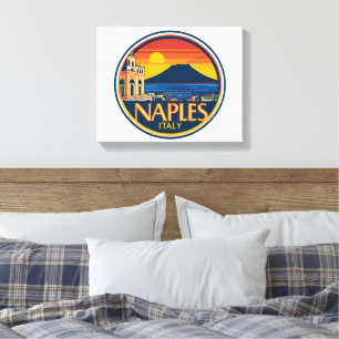 Naples Skyline 1 Magnet Canvas Print