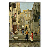 Naples Street Scene - Paul G. Fischer painting (Front)