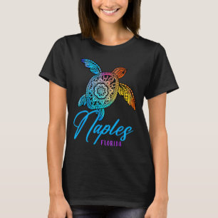 Naples Tie Dye Sea Turtle Florida Beach Vacation  T-Shirt