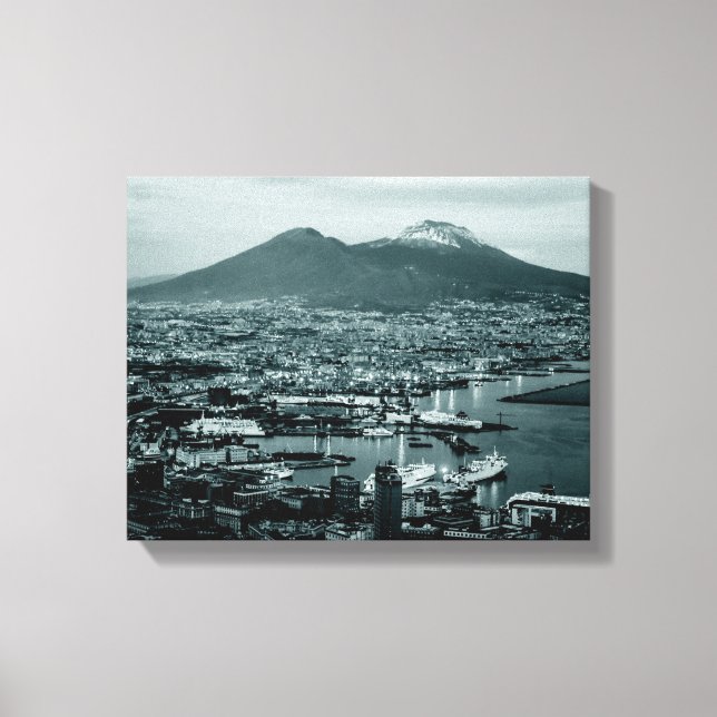 Naples Vesuvius Canvas Print (Front)