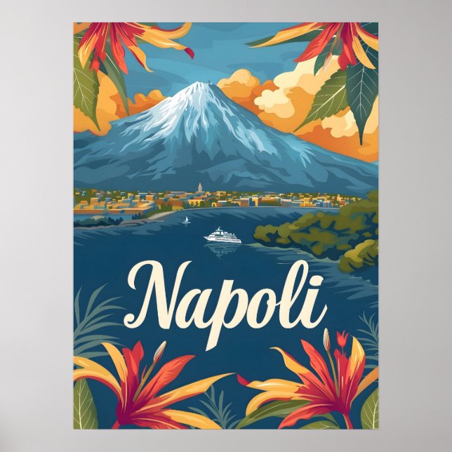 Naples Vesuvius Poster (Front)