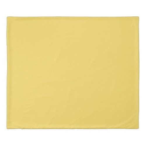 Naples Yellow Solid Color Duvet Cover
