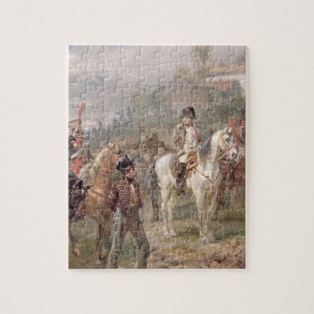 Napoleon and his Troops (oil on panel) (pair of 12 Jigsaw Puzzle (Vertical)