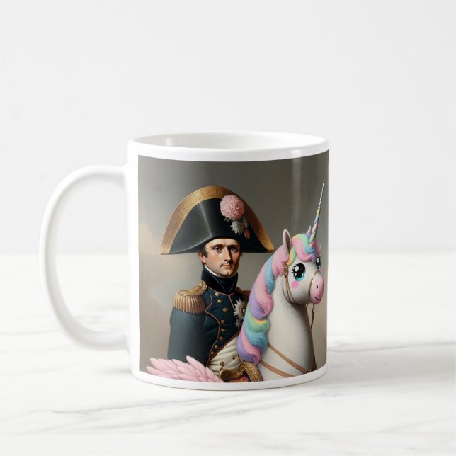 Napoleon and Kawaii Unicorn Mug (Left)