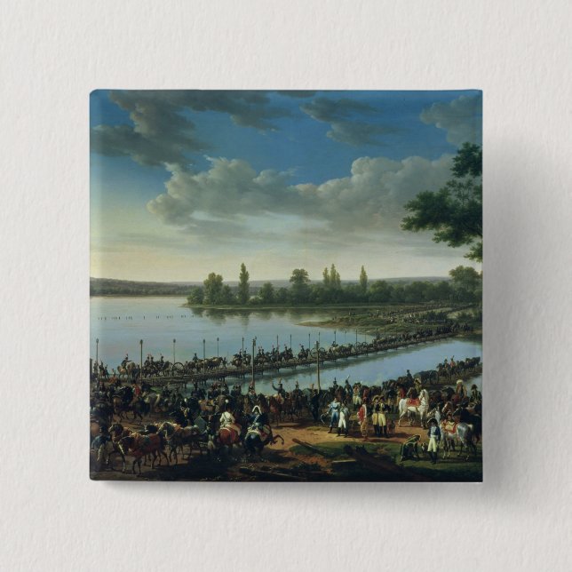 Napoleon before the Battle of Wagram Pinback Button (Front)