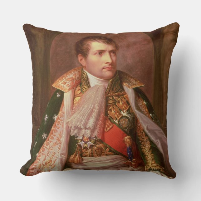 Napoleon Bonaparte (1769-1821), as King of Italy, Throw Pillow (Front)