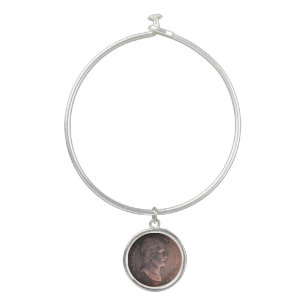 Napoleon Bonaparte 1802 silver coin Bangle Bracelet