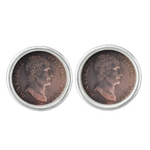 Napoleon Bonaparte 1802 silver coin Cufflinks