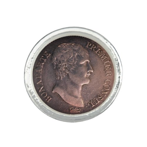 Napoleon Bonaparte 1802 silver coin Ring