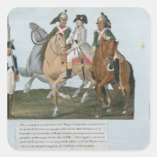 Napoleon Bonaparte and the Varsovian Sentry Square Sticker