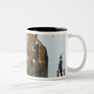 Napoleon Bonaparte and the Varsovian Sentry Two-Tone Coffee Mug