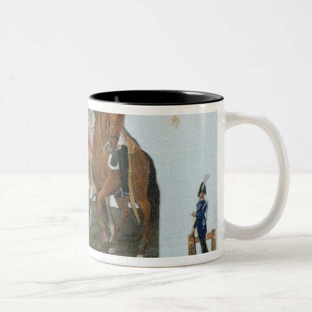 Napoleon Bonaparte  and the Varsovian Sentry Two-Tone Coffee Mug (Right)