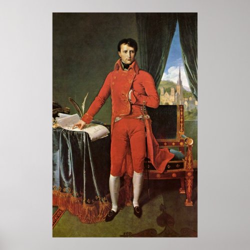 Napoleon Bonaparte as Consul by Ingres Dominique Poster