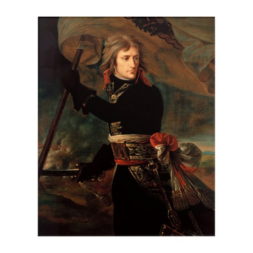 Napoleon Bonaparte at Bridge in Battle of Arcole Acrylic Print