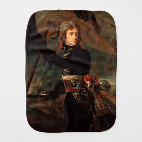 Napoleon Bonaparte at Bridge in Battle of Arcole Baby Burp Cloth