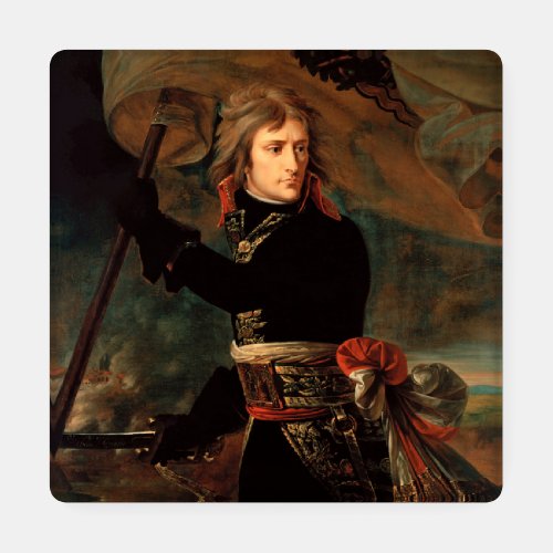 Napoleon Bonaparte at Bridge in Battle of Arcole Coaster Set