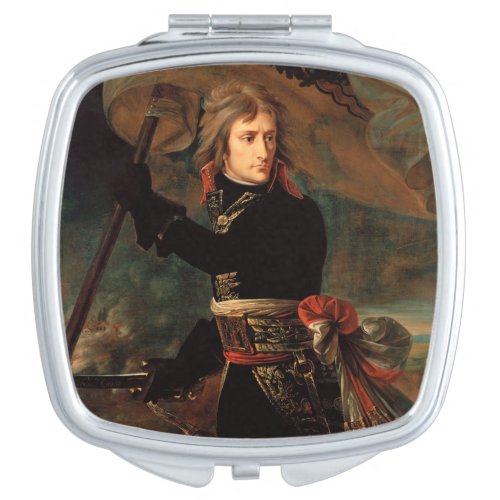 Napoleon Bonaparte at Bridge in Battle of Arcole Compact Mirror