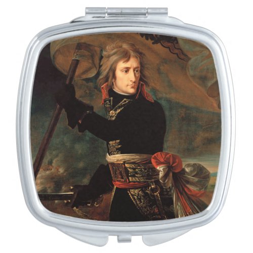 Napoleon Bonaparte at Bridge in Battle of Arcole Compact Mirror