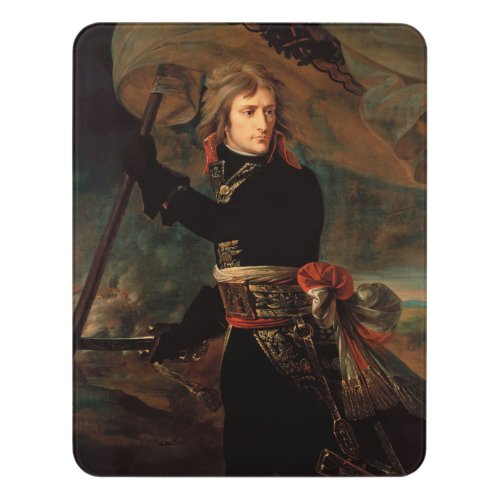 Napoleon Bonaparte at Bridge in Battle of Arcole Door Sign