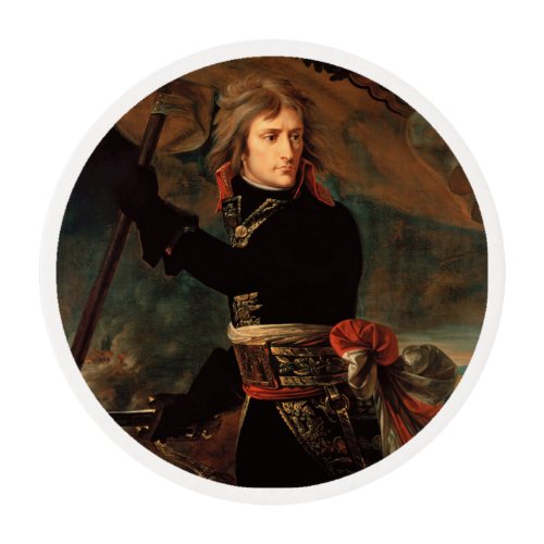 Napoleon Bonaparte at Bridge in Battle of Arcole Edible Frosting Rounds