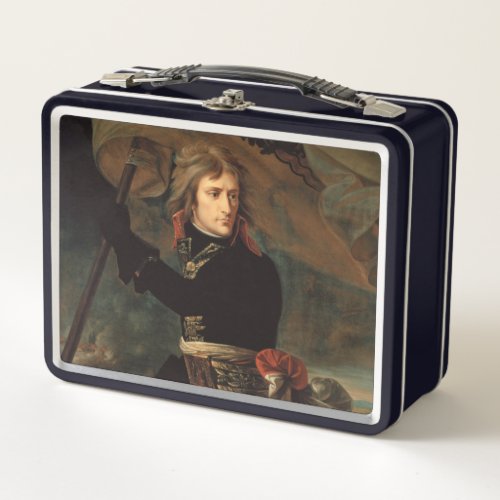 Napoleon Bonaparte at Bridge in Battle of Arcole Metal Lunch Box