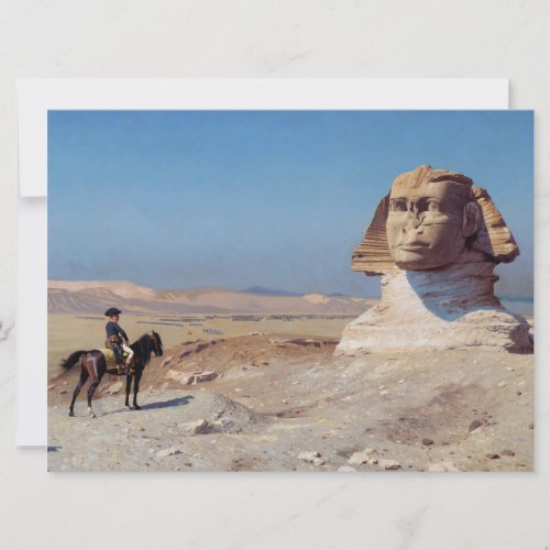 Napoleon Bonaparte Before the Sphinx by Grme Card