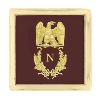 Napoleon Bonaparte Eagle Emblem Gold Finish Lapel Pin by GrooveMaster at Zazzle