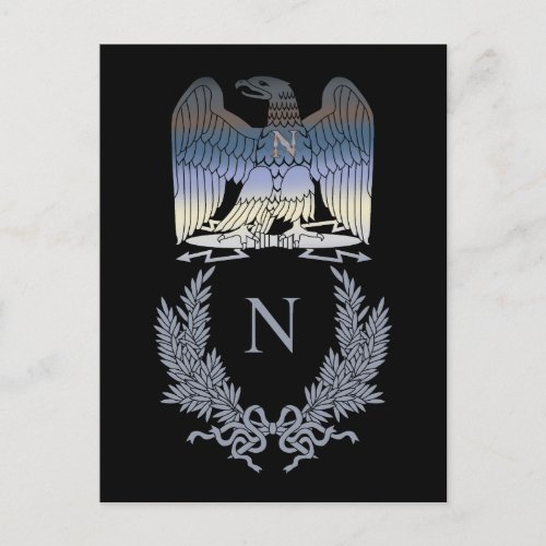 Napoleon Bonaparte Eagle Emblem Postcard