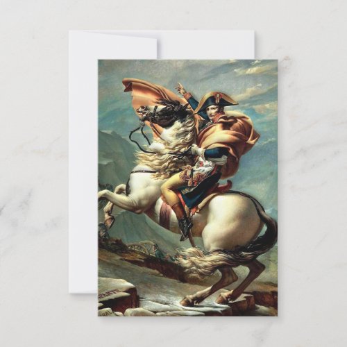 Napoleon Bonaparte Emperor France Thank You Card