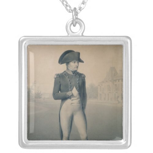 Napoleon Bonaparte First Consul at Malmaison Silver Plated Necklace