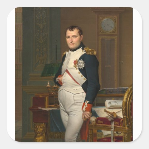 Napoleon Bonaparte French king Square Sticker