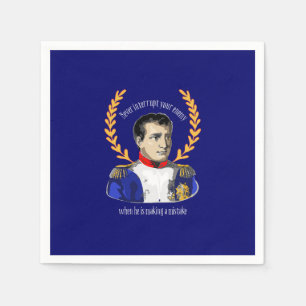 Napoleon Bonaparte - Never Interrupt Your Enemy Paper Napkins