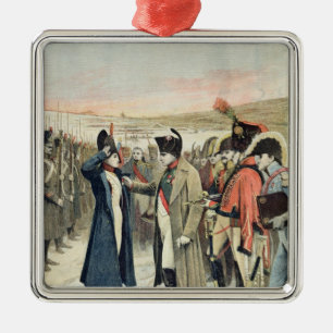 Napoleon Bonaparte presenting the female Metal Ornament