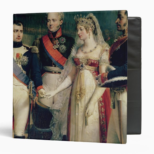 Napoleon Bonaparte  Receiving Queen Louisa 3 Ring Binder (Front/Inside)