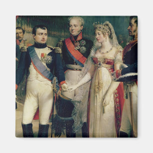 Napoleon Bonaparte  Receiving Queen Louisa Magnet