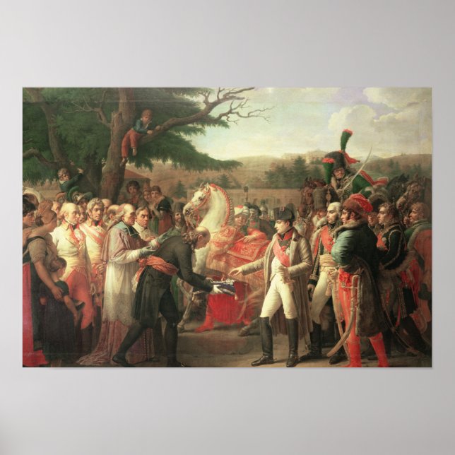 Napoleon Bonaparte  Receiving the Keys Poster (Front)