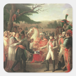 Napoleon Bonaparte Receiving the Keys Square Sticker