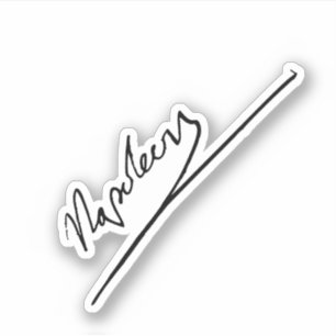 Napoleon Bonaparte signature Sticker