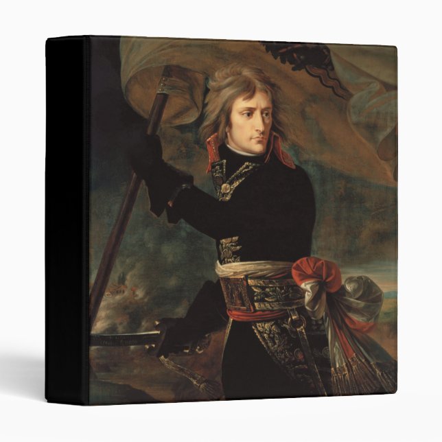 Napoleon Bonaparte's Rally at the Battle of Arcole 3 Ring Binder (Front/Spine)