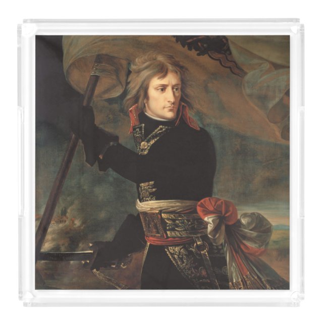 Napoleon Bonaparte's Rally at the Battle of Arcole Acrylic Tray (Large)