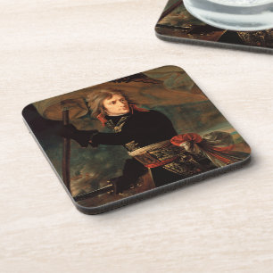 Napoleon Bonaparte's Rally at the Battle of Arcole Beverage Coaster