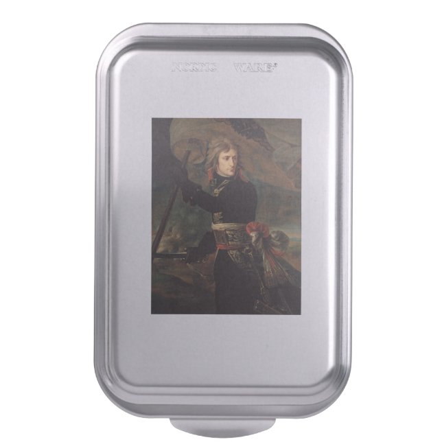 Napoleon Bonaparte's Rally at the Battle of Arcole Cake Pan (Front Vertical)