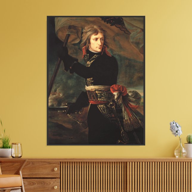 Napoleon Bonaparte's Rally at the Battle of Arcole Canvas Print (Insitu(LivingRoom))