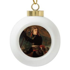 Napoleon Bonaparte's Rally at the Battle of Arcole Ceramic Ball Christmas Ornament