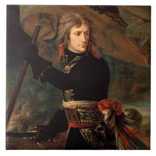 Napoleon Bonaparte's Rally at the Battle of Arcole Ceramic Tile