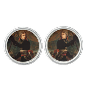 Napoleon Bonaparte's Rally at the Battle of Arcole Cufflinks